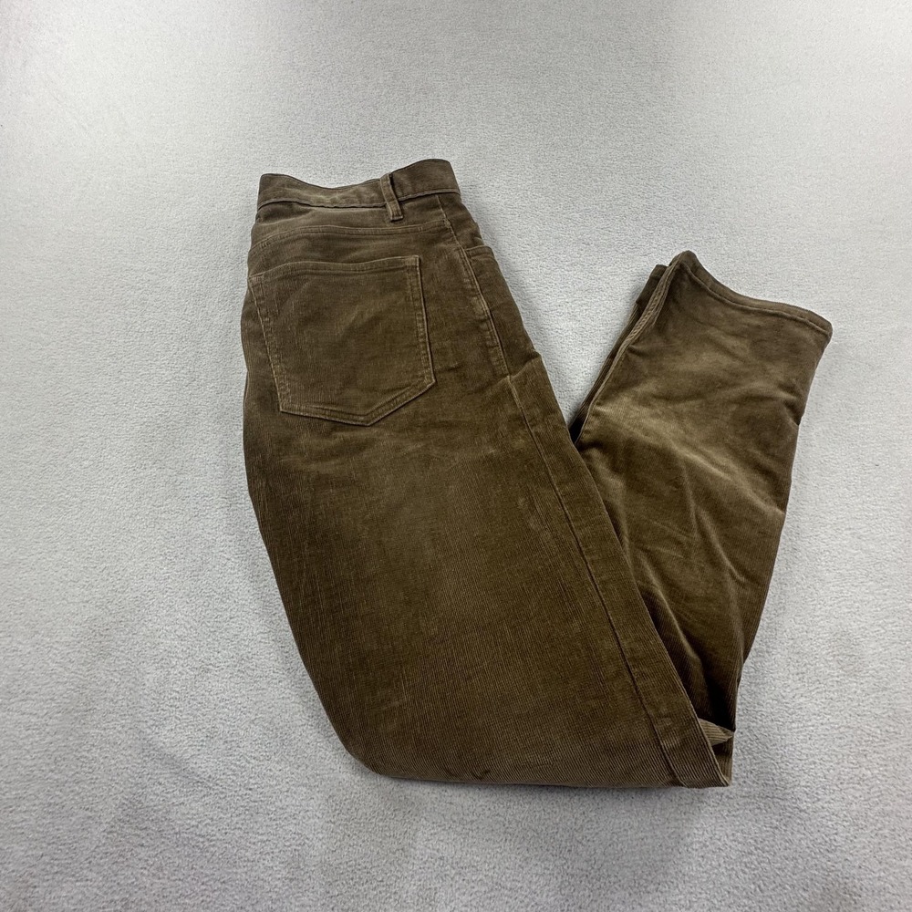 Flint And Tinder 365 Corduroy Pants Mens 31 Brown Slim Fit Stretch 5 Pocket